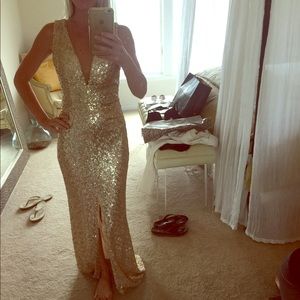 Stunning Gold Sequin Gown